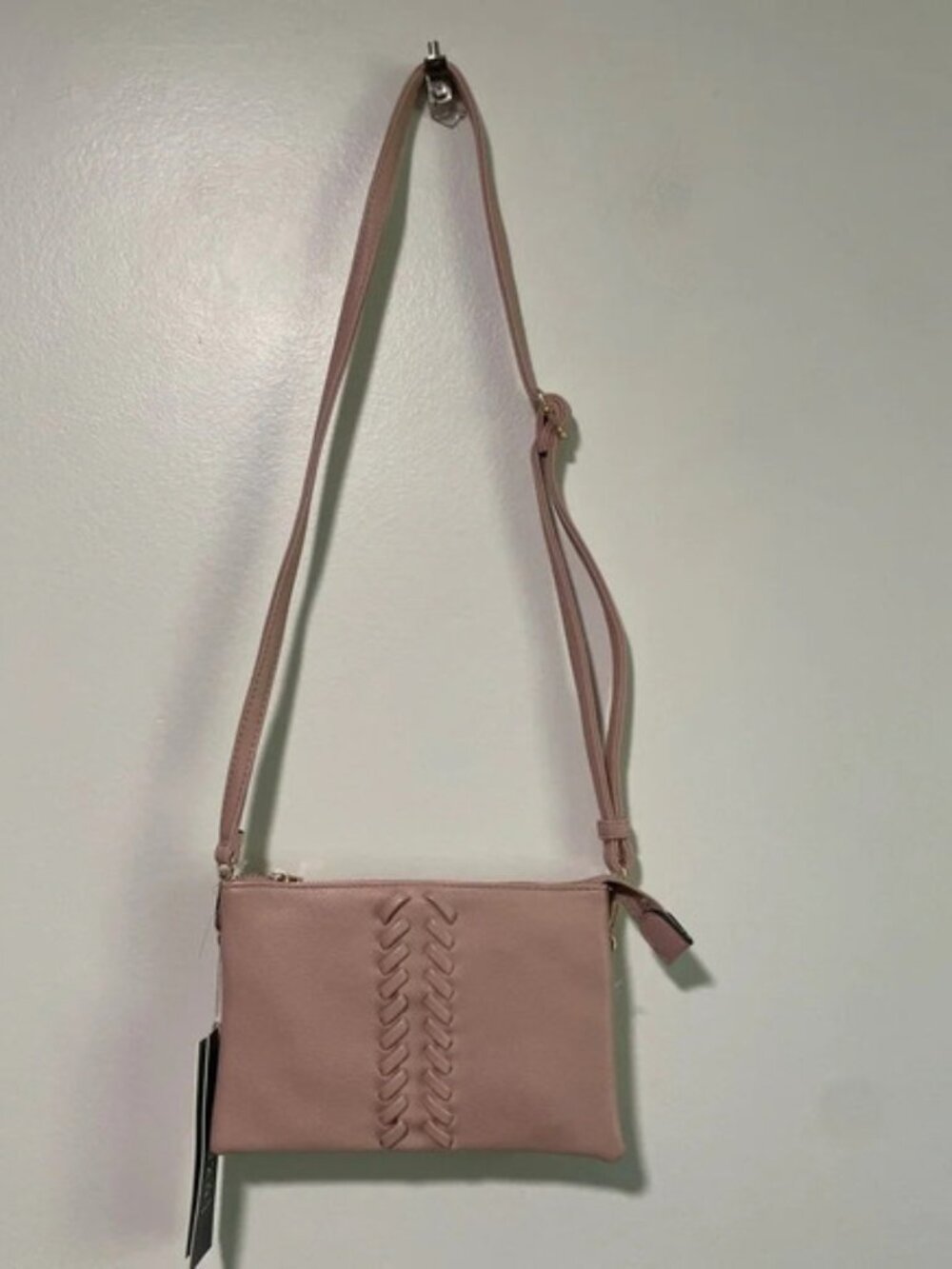 Isabelle Vegan  Leather Pink Shoulder Bag